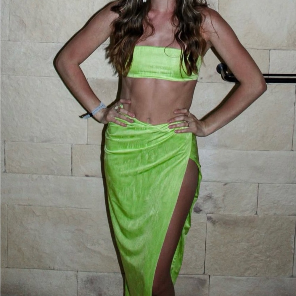 Superdown Green Two-Piece Set